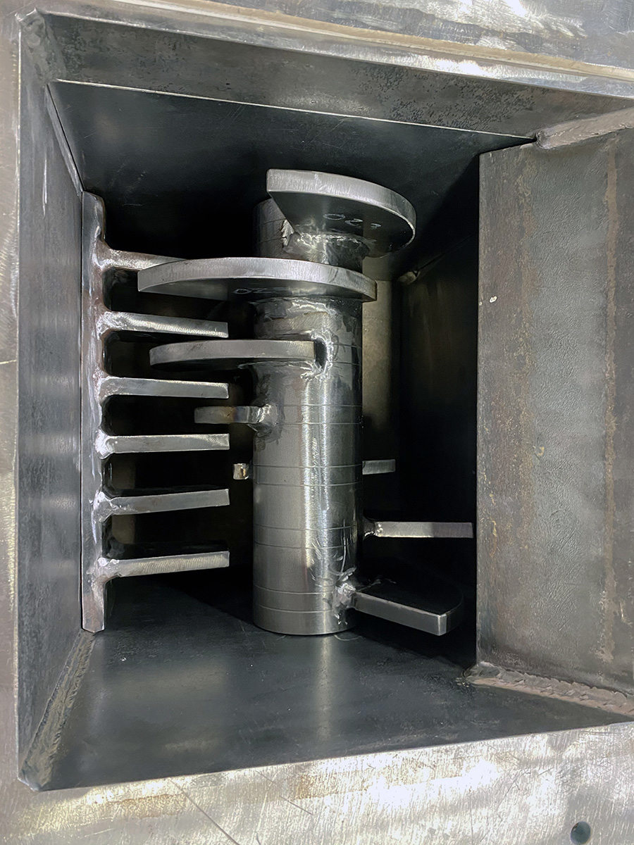 Interior of Single Roll Crusher