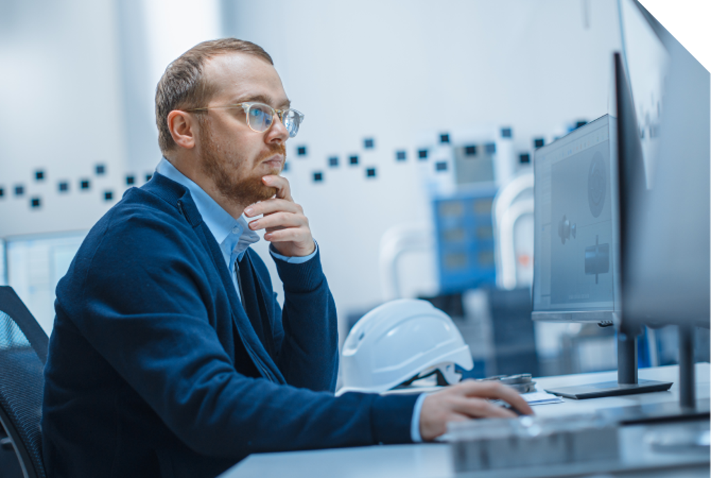 Man at Computer Man at Computer