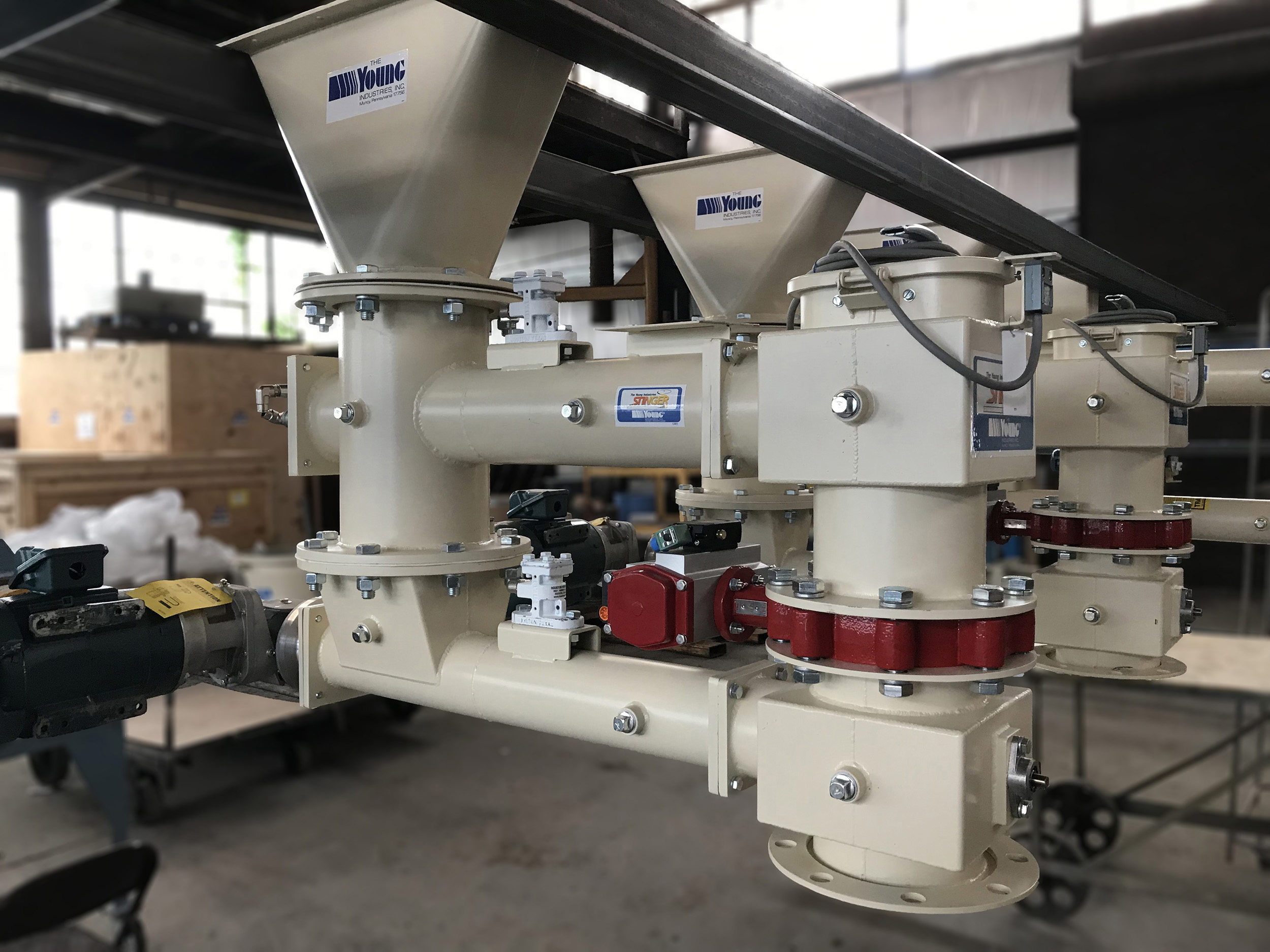 Stinger Conveyor with Stinger Screw Feeder